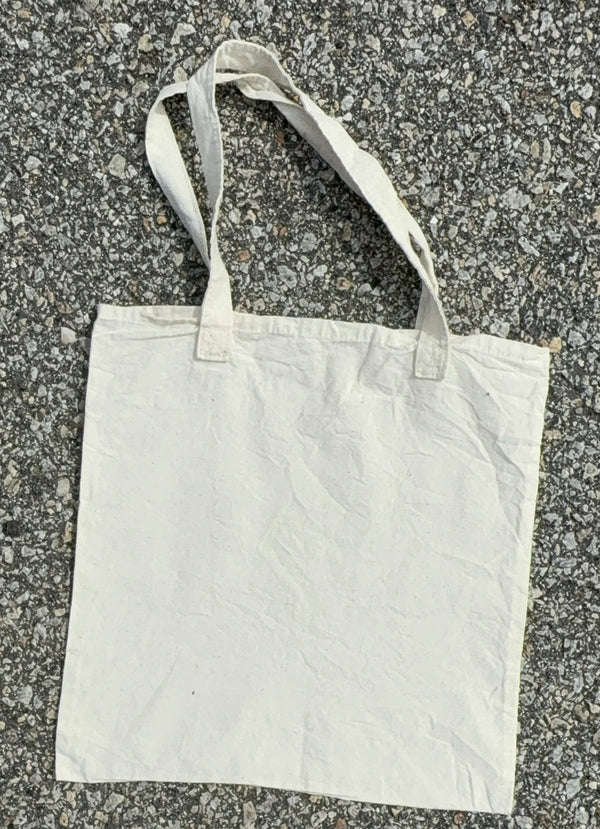 blue hibiscus tote bag